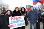 Жители Дагестана вышли на митинг в поддержку жителей Крыма