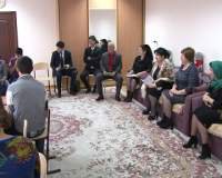 В международный день детей Каспийск посетила внушительная делегация во главе с уполномоченной по правам ребенка Интизар Мамутаевой.