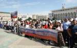 Более тысячи человек стали участниками Республиканской молодежной акции в рамках празднования Дня России